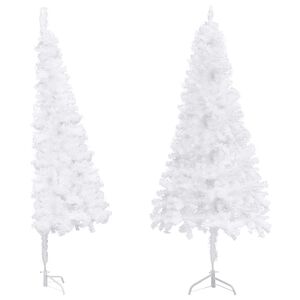 vidaXL Plastgran f&ouml;r h&ouml;rn vit 240 cm PVC