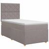 vidaXL Kontinentals&auml;ng med madrass Taupe 80 x 200 cm Tyg