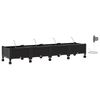 vidaXL Tr&auml;dg&aring;rdsplanterare med Vattning och Hjul 4 st Svart PP