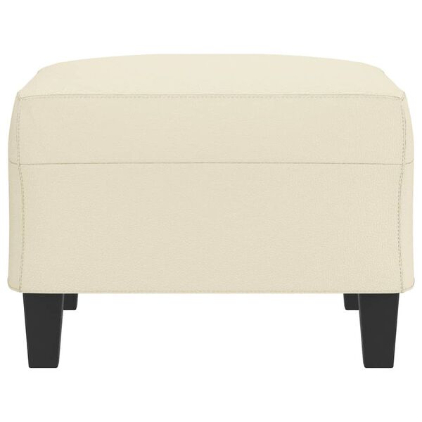 vidaXL Fotpall gräddvit 70x55x41 cm konstläder