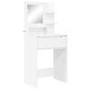 vidaXL S&auml;ngrum Smyckesbord H&ouml;gblanka vita 80 x 39,6 x 135 cm