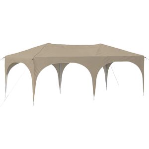 vidaXL Pop-up Partyt&auml;lt 575 x 288 x 245 cm Gr&auml;ddvit Oxford Tyg
