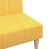 vidaXL B&auml;ddsoffa 2-sits gul tyg