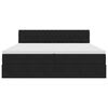 vidaXL F&ouml;rvaringss&auml;ng med madrass med huvudgavel Svart 100 x 200 cm