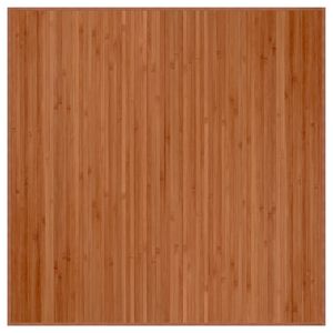 vidaXL Matta fyrkantig brun 100x100 cm bambu