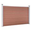 vidaXL Staketpanel WPC 872x106 cm brun