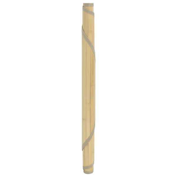 vidaXL Matta rund ljus naturlig 80 cm bambu