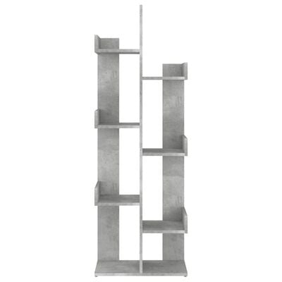 vidaXL Bokhylla betonggrå 48x25,5x140 cm spånskiva
