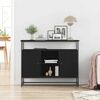 vidaXL Sideboard Svart Ek 100 x 35 x 80 cm Konstruerat tr&auml;