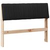 vidaXL Kl&auml;dd s&auml;nggavel Svart 100 cm Massiv furu