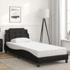 vidaXL Bed Frame with LED without Mattress "Zadar" Black 100x203 cm