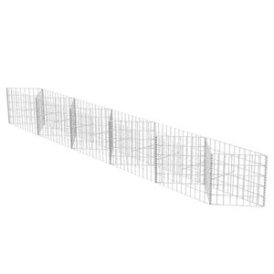 vidaXL Gabionkorg galvaniserat st&aring;l 300x30x50 cm