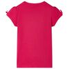 T-shirt f&ouml;r barn stark rosa 128