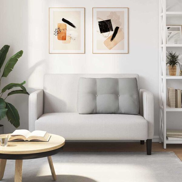 vidaXL Ryggkudde Moln Gr&aring; 80 x 24 x 50 cm tyg