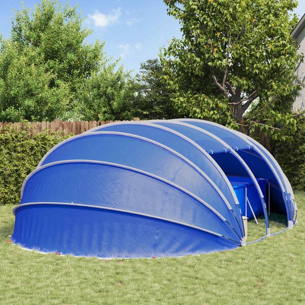 vidaXL Poolt&auml;lt Dome Gr&ouml;n 538 x 440 x 204 cm