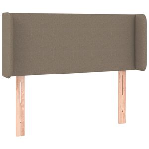 vidaXL S&auml;nggavel med kanter taupe 83x16x78/88 cm tyg