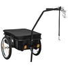 vidaXL Cykelvagn/handk&auml;rra 155x60x83 cm st&aring;l svart