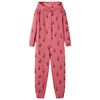 vidaXL Pyjamas med huva f&ouml;r barn gammalrosa 92