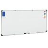 vidaXL Magnetisk whiteboard vit 110x60 cm st&aring;l