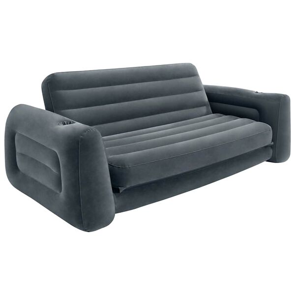 Intex Utdragbar fåtölj 203x231x66 cm mörkgrå