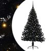 vidaXL Konstgjord F&ouml;rbelyst Julgran Svart 150 cm PVC