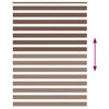 vidaXL Rullgardin zebra brun 155x230 cm tyg bredd 150,9 cm polyester
