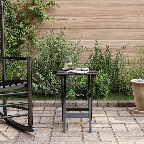 vidaXL Sidobord hopf&auml;llbar svart massivt poppeltr&auml;