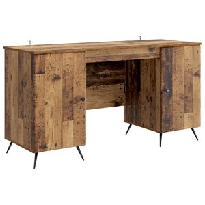 vidaXL Skrivbord Gammalt tr&auml; 142,5 x 50 x 75 cm Konstruerat tr&auml;