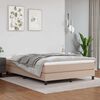 vidaXL Pocketres&aring;rmadrass medium cappucino 140x200x20 cm konstl&auml;der