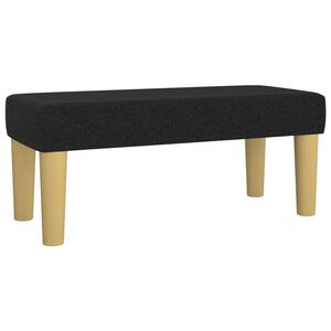 vidaXL B&auml;nk svart 70x30x30 cm tyg
