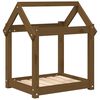 vidaXL Hundb&auml;dd honungsbrun 61x50x70 massiv furu