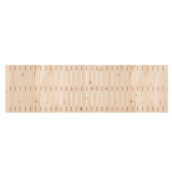 vidaXL V&auml;ggmonterad huvudgavel 204x3x60 cm massiv furu