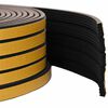 vidaXL Sj&auml;lvh&auml;ftande f&ouml;nsterf&ouml;rsegling Svart 15 x 8 mm 12 m EPDM-skum