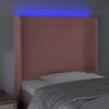 vidaXL S&auml;nggavel LED rosa 103x16x118/128 cm sammet