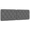 vidaXL Headboard Cushion Dark Grey 160 cm Fabric