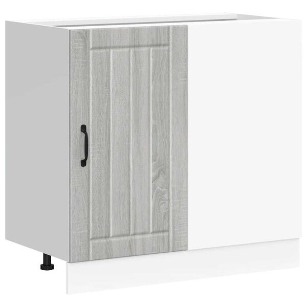 vidaXL K&ouml;kssk&aring;p nedre Lucca gr&aring; sonoma konstruerat tr&auml;