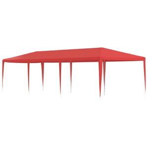 vidaXL Partyt&auml;lt R&ouml;d 900 x 300 x 255 cm PE och st&aring;l