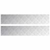 vidaXL Trappsteg 2 st 100 x 20 cm Silver Aluminium Rektangul&auml;r