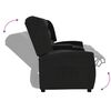 vidaXL 4-sits reclinerf&aring;t&ouml;lj med muggh&aring;llare svart