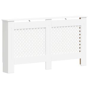 vidaXL Elementskydd vit 152x19x81,5 cm MDF