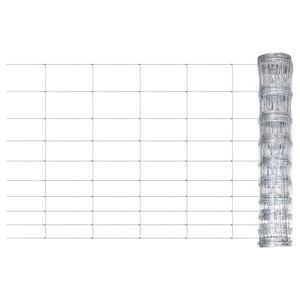 vidaXL F&aring;rst&auml;ngsel galvaniserat st&aring;l 50x1,5 m silver