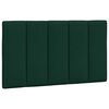 vidaXL Bed Frame with LED without Mattress "Hanko" Dark Green 90x190 cm Velvet