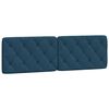 vidaXL Headboard Cushion Blue 160 cm Velvet
