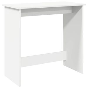 vidaXL Skrivbord vit 80x40x75 cm konstruerat tr&auml;