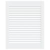 vidaXL Sk&aring;plucka lamelldesign vit 61,5x49,4 cm massiv furu