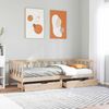 vidaXL Dagb&auml;dd med l&aring;dor 90x190 cm massiv furu