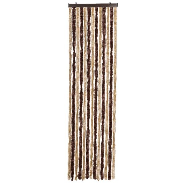 vidaXL Insektsdraperi beige och ljusbrun 56x185 cm chenille