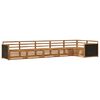 vidaXL Utomhussoffset 6 pcs Naturlig 406 x 168,5 x 73 cm