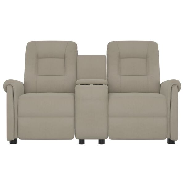 vidaXL Massagef&aring;t&ouml;lj med kopph&aring;llare 2-sits