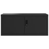 vidaXL Dokumentsk&aring;p svart 90x40x40 cm st&aring;l